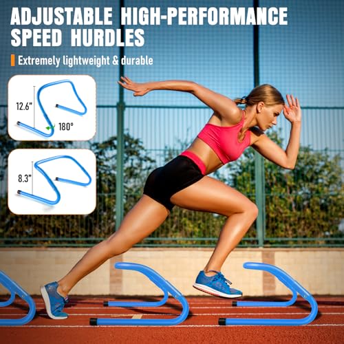 Agility Ladder, Agility Speed Training Equipment Set, 20ft Speed Ladder - color: Blue