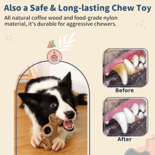 Enrichment Frozen Dog Treat Dispensing Interactive Chew Toy, Brown - color: Brown