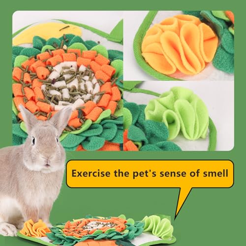 12x12 Washable Snuffle Mat for Rabbits & Bunny