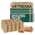 VETRESKA Dog Poop Bags, 300 Counts, Leak Proof, Extra Thick and Large - color: Santal Forest, size: 1 Count (Pack of 300)