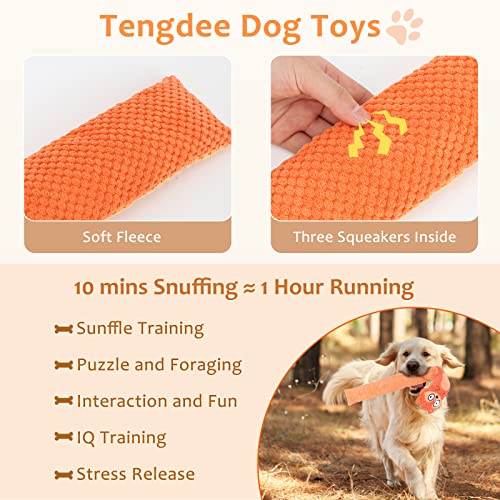 Letsmeet Squeak Dog Puzzle Toys IQ Training, Snuffle Toys Foraging Instinct Puppy Toys - style: Fox