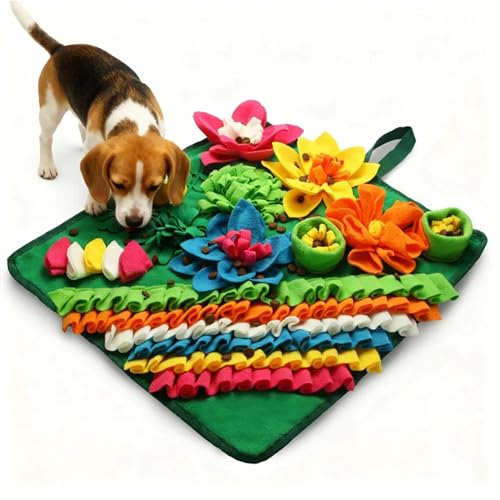 Snuffle Mat for Dogs - Christmas Dog Interactive Puzzle Toy for Mental Stimulation, Anxiety Relief & Slow Feeding, Fun Enrichment for Small/Medium Puppy & Cats