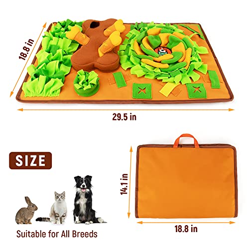 AWOOF Snuffle Mat Dog Enrichment Feeding Mat - color: D