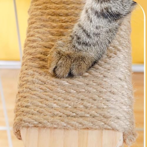Cat Climbing Steps Scratching Tree - 2pcs Scratching Steps Sisal Hemp Cage Shelf Ladder Pets Perch Furniture Inside The cage with Install Screws (L) - size: L