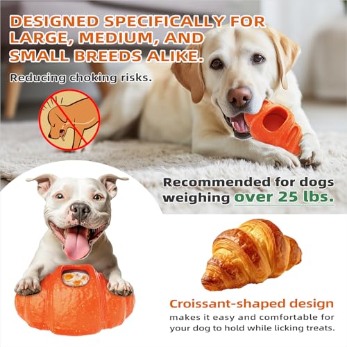 2pack Durable Frozen Dog Chew Toy for Aggressive Chewers - color: Croissant Shape 2pcs