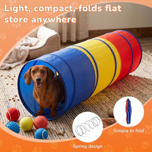 Dachshund Tunnel, Dog Tunnel, Foldable Crawl for Dog Training