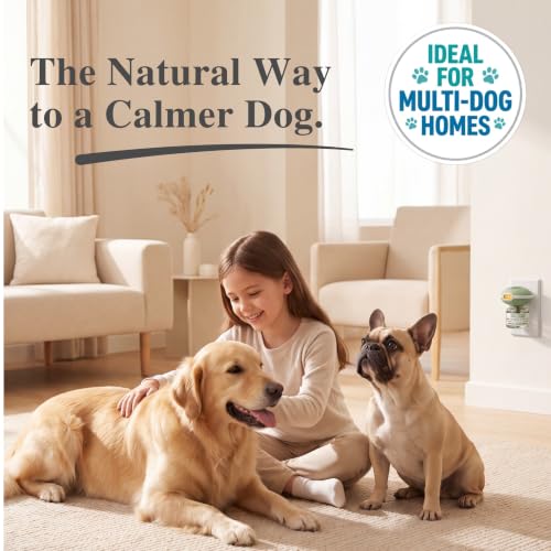 Dog Calming Diffuser, Anxiety Relief & Helps Stop Peeing in House