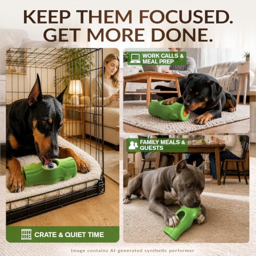 KADTC 2 Pack XXL 3-in-1 Dog Frozen Treat & Lick & Chew Toy for Large Dogs - size: XXL-2PCS