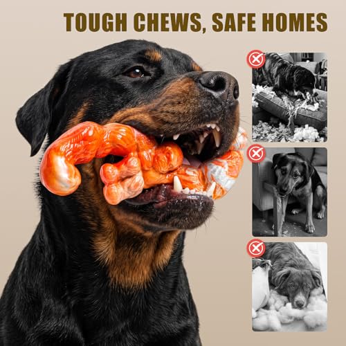 PETSTA Indestructible Dog Toys for Aggressive Chewers - color: 2 Pack