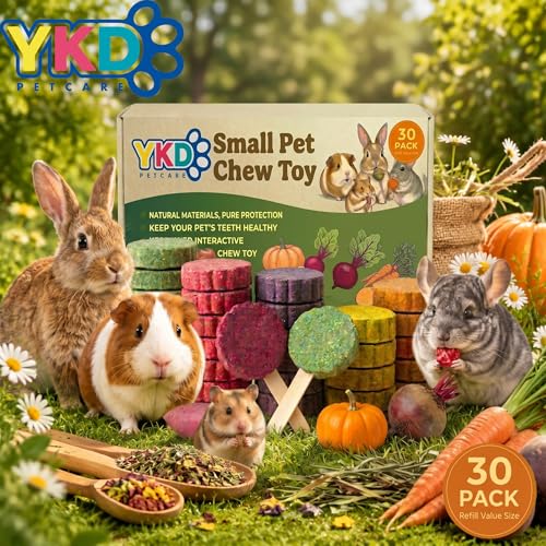YKD Natural Timothy Hay Cookie Sticks Chew Toys for Teeth - color: Multicolour - Mixed