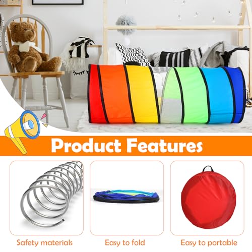 1 Pcs Giant 27.6 Inch Play Tunnel for Kids and Large Dogs