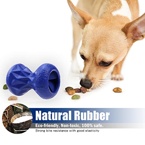 Interactive Treat Dispensing Dog Toys, Durable Puzzle Toy for Large Dogs - color: Prussian Blue, size: Large