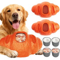 2 pcs Aggressive Chew Toys for Large Dogs, Anxiety Relief for Dogs Toy, Dog Frozen Treat Toy, Indestructible Chew Toys for National Pet Day Gifts Peanut Butter Reduces Anxiety - color: 2 Packs Croissants
