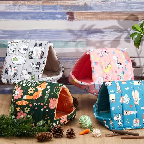 Cinnvoice Guinea Pig Hideout Bed Washable House Cage, Wonder Tale, 7.9 in - size: 7.9 in, style: Wonder Tale