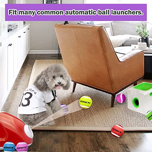 X-Small Dog Tennis Balls Dog Toys Ball 1.5" Pack of 12, Fit Ball Launchers - color: Colored tennis balls