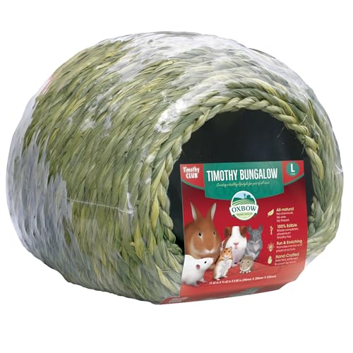 Oxbow Timothy Hay Bungalow, Guinea Pig Hideout & Rabbit House, Large - size: Large (Pack of 1)