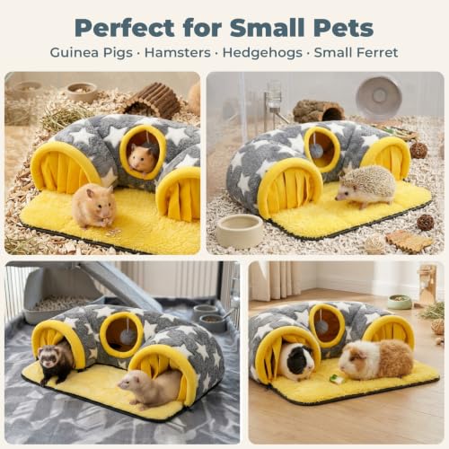 Avont Guinea Pig Tunnel, Small Animal Hideaway Tube Toy - color: Star, size: Medium