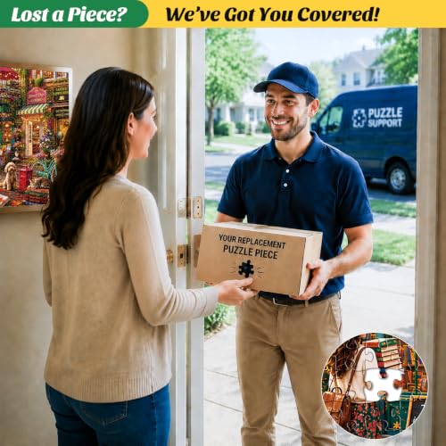 500 Piece Puzzles for Adults,Autumn Lakeside Bookstore Jigsaw Puzzles - color: Lakeside Bookstore