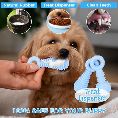 Puppy Toys, 9 Pack Dog Chew Toys, Teething Toys for Small Dogs, Blue - color: Blue, size: X-Small（9Pack）