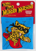 Blue Q Catnip - Cute Cat Toys for Biting w/Funny Graphics - Murder Machine - color: Fuzzy Little Murder Machine