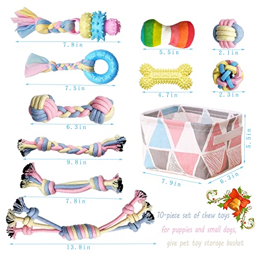 Puppy Chew Toys - Interactive Teething Dog Rope Toy & Balls for Small Dogs - style: A