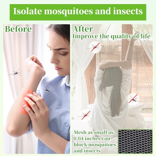 20 x 10 Ft Mosquito Netting for Garden Patio, White - color: White, size: 10 x 20 ft