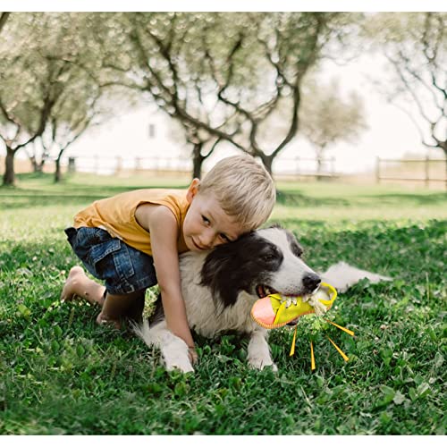 WishLotus Shoes-Shaped Dog Chew Toys, Tear-Resistant Plush Toys for Teeth Grinding & Relieve Boredom - Yellow - color: Yellow
