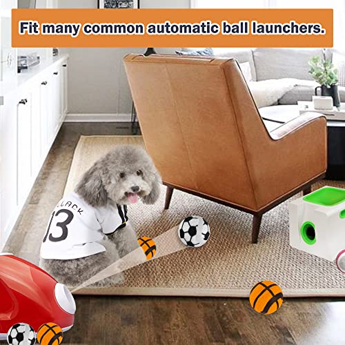 X-Small Dog Tennis Balls Dog Toys Ball 1.5" Pack of 12, Fit Ball Launchers - color: Basketball and Football