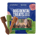 PETPHABET Dental Chews for Dogs, 3 Flavor Variety Pack, 15 Count