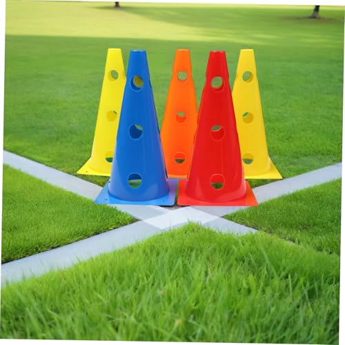VANZACK 5pcs Agility Training Cones Soccer Cones Football Flexibility Drills Hollow Sports Training