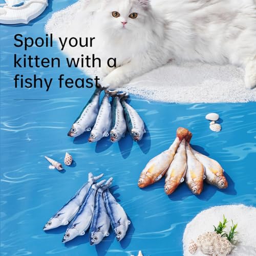2 Pack Floppy Fish Cat Toys with Catnip, Rechargeable Flopping Fish Toy - color: 2pcs fish toy