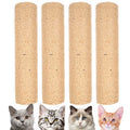 4PCS 12 Inch Cat Scratching Post with Natural Sisal Rope Cat Scratch Pole Scratching Tree Scratching Posts for Indoor Replacement Part Accessories for DIY Cat Tower Hammock