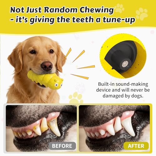 Tough Interactive Dog Toy for Outdoor Swimming & Water Fetch Play - color: Yellow Chubby