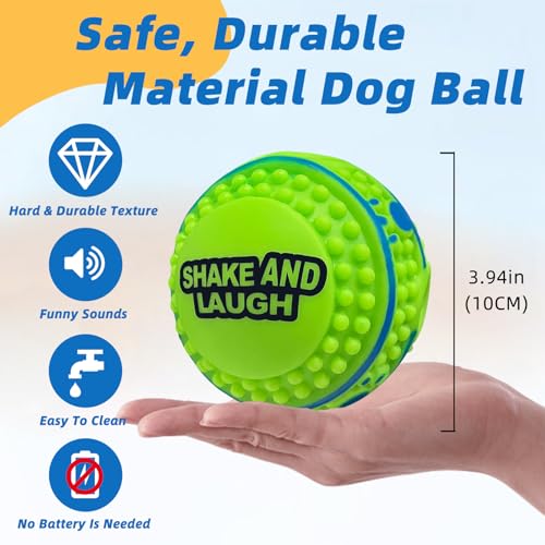Spiky Interactive Dog Toys Ball, L, 3.94 in (10 cm) - color: Spiky, Straight, size: L 3.94 in (10 cm)