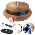 Flexible Cat Scratcher 5-Piece Bundle, Interactive Ball Track Cat Toy