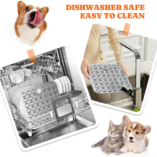 Pawtners Stainless Steel Lick Mat for Dogs & Cats, 1 Pack, Blue - color: blue, size: 1pack