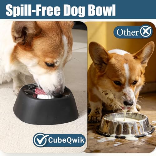 Dog Lick Bowl with Rolling Ball, Slow Feeder & Dog Enrichment Toy