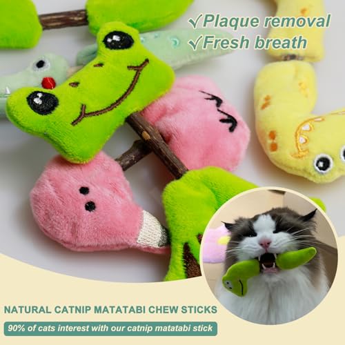 7 Pcs Interactive Catnip Toys & Silvervine Chew Sticks for Cats/kitten - color: 7 Packs