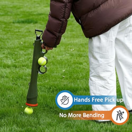 Dog Ball Launcher, Tennis Ball Thrower Launches 30+ft, Green - color: Green