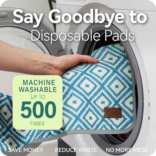 Washable Pee Pads for Dogs , 2 Pack Ultra-Absorbent Reusable Puppy Pads with Waterproof & Non-Slip Backing, Leak-Proof Protection for Dog Training , Crates , Whelping & Playpens ( 31"x36" ) - size: 31x36Inch (Pack of 2)