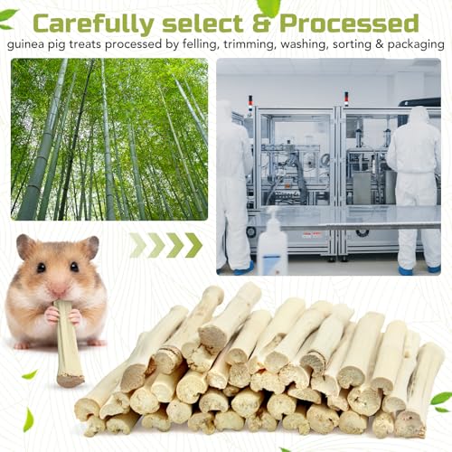 0.95Lb/430g Natural Sweet Bamboo Chew Toys for Rabbit Chew Sticks - size: 0.95lb(430g)