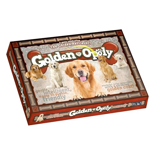 Late for the Sky Golden Retriever-Opoly Board Game, Strategy Fun