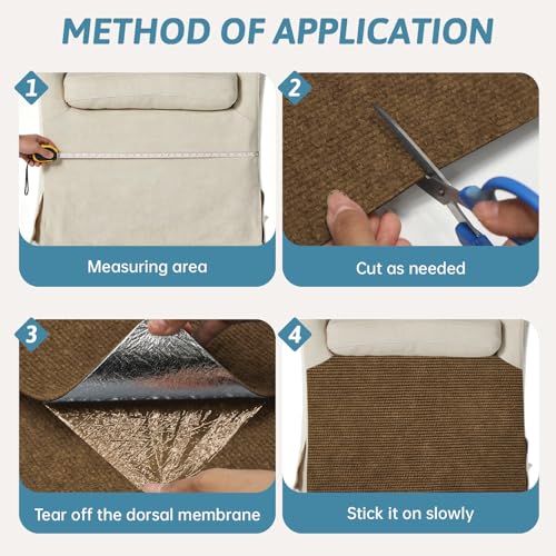 Cat Scratch Furniture Protector (Brown, 78.7" x 15.8") - color: Brown, size: 78.7" x 15.8"