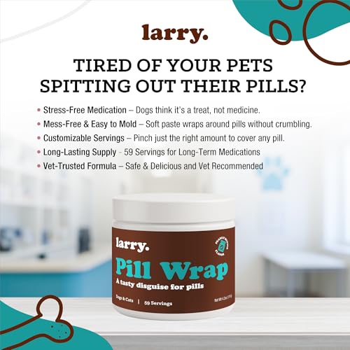 Larry Peanut Butter Pill Wrap Dogs Hide Medication Pockets 4.2 oz - size: 4.2 oz