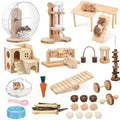 40 Pcs Hamster Cage Accessories Exercise Wheel,Interactive Style - style: Interactive style