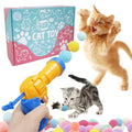 Mewlmart Interactive Cat Toys for Indoor Plush Ball Launcher Cat Enrichment Toys Pom Pom Balls 30 Balls - size: 30 Pcs