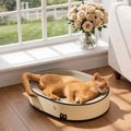 Conlun Oval Cat Scratcher Bed | Scratching Bowl Lounge for Kittens | Medium - color: Black Cat, size: Medium(16.9"L x 12.9"W x 3.5"Th)