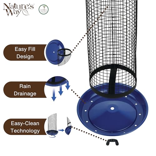 Nature's Way Metal Mesh Mixed Seed and Peanut Bird Feeder