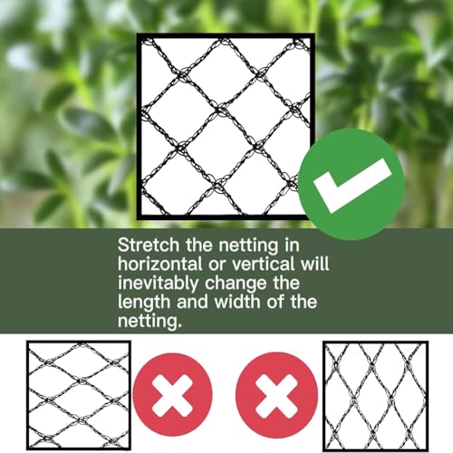 Bird Netting 25x50 Ft, 1 in Mesh Heavy Duty Garden Netting - size: 25×50 FT-1"