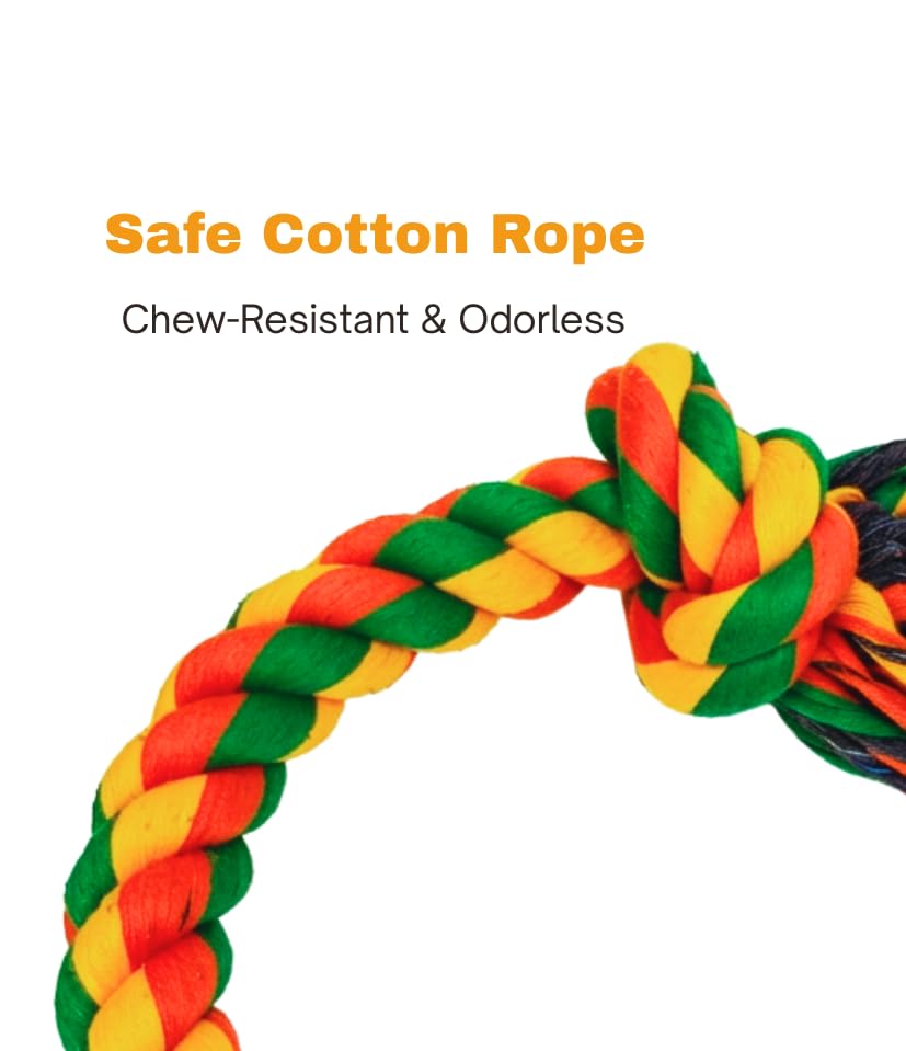 Figure-8 Rope Dog Toy for Large Dogs, Heavy-Duty Tug Toy - 2 Count - size: 2-Pack Set